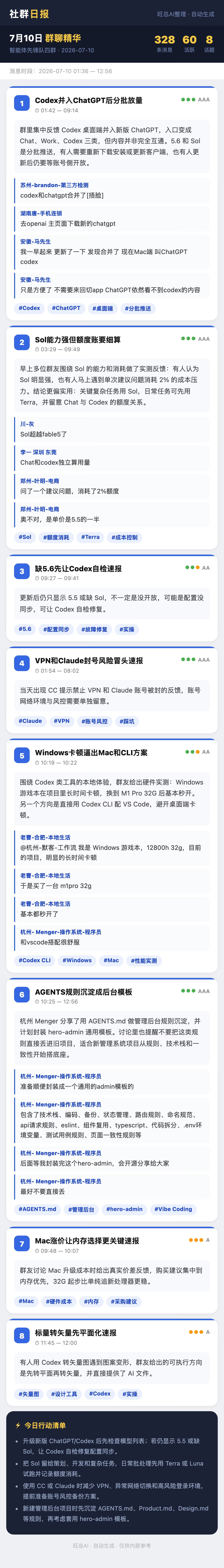 智能体先锋队四群 7月10日 · 周五 群精华