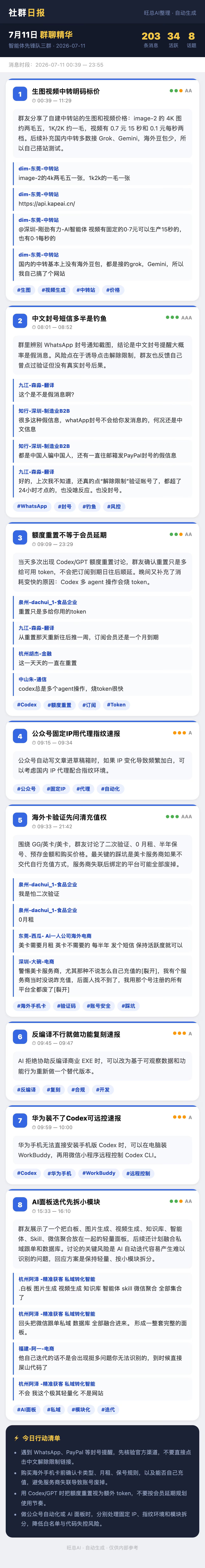 智能体先锋队三群 7月11日 · 周六 群精华